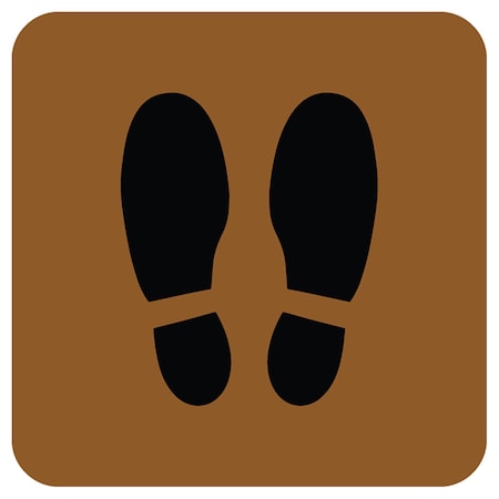 Footprints Only, Brown, 15, 8498BR